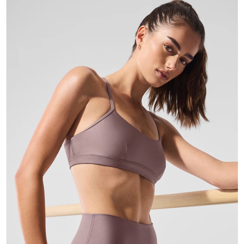 ALO Yoga Dusty Purple Sports Bra